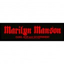 Marilyn Manson - Remendo/Patch - Guns